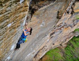 Red River Gorge rock climbing