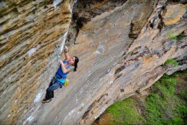 Red River Gorge rock climbing